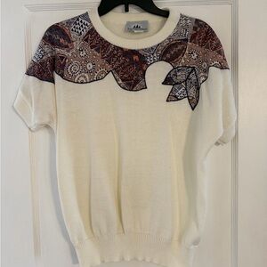 Vintage Short Sleeve Sweater